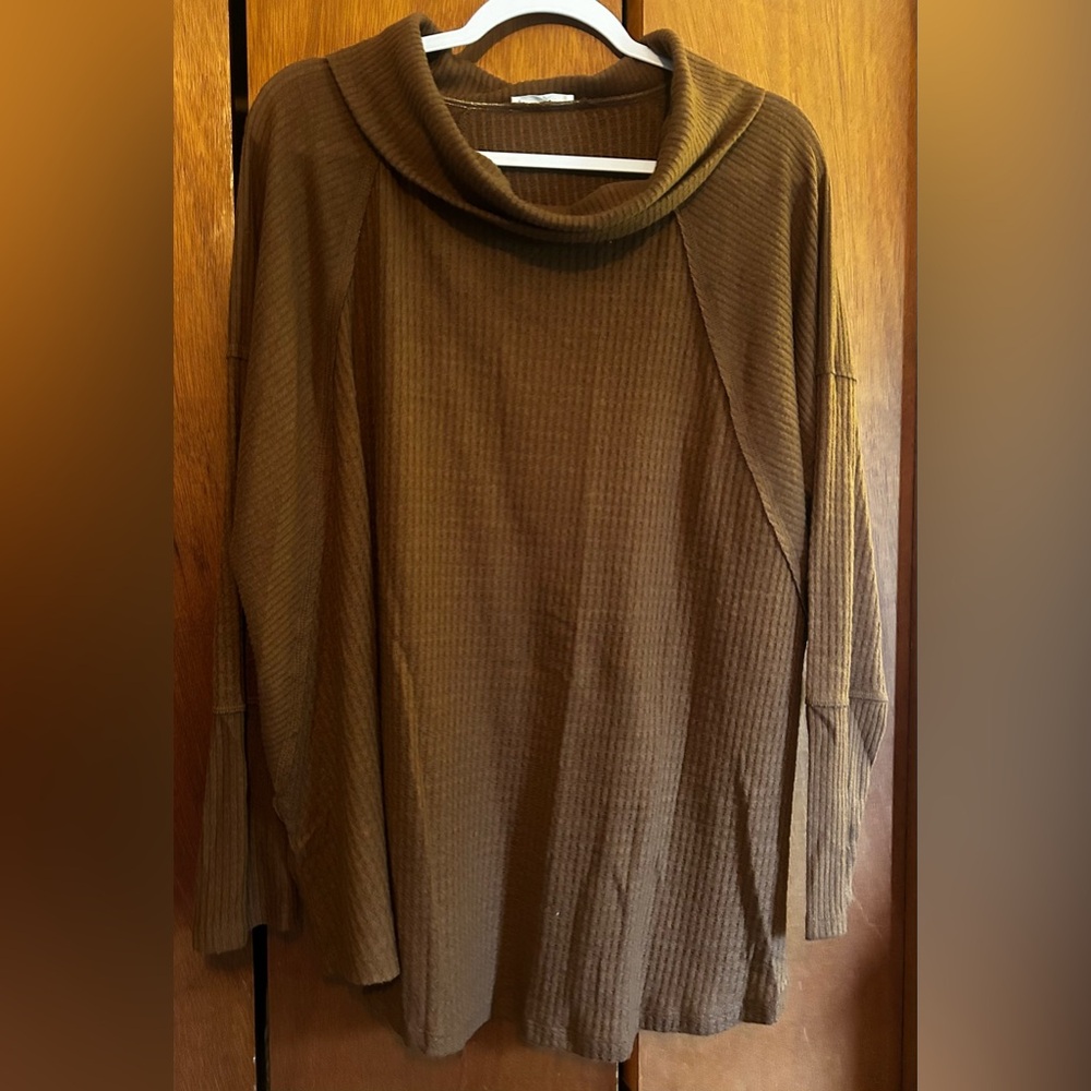 Maurices Brown Cowl Neck Sweater